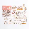 Cute Bear and Rabbit PET Waterproof Diary Stickers