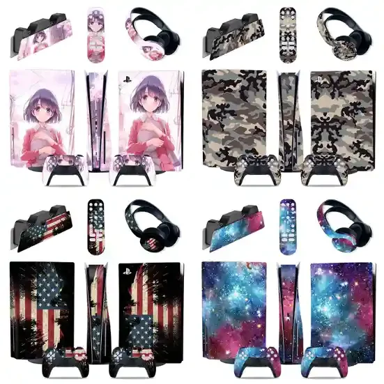 PS5 Console PVC Sticker Set – 7 Styles