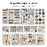 Retro Vintage Decorative Sticker Collection – 166-Piece Set