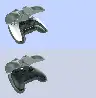 Transparent Gray Hard Case for Game Controllers