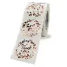 Gold Foil White Label Stickers for Packaging