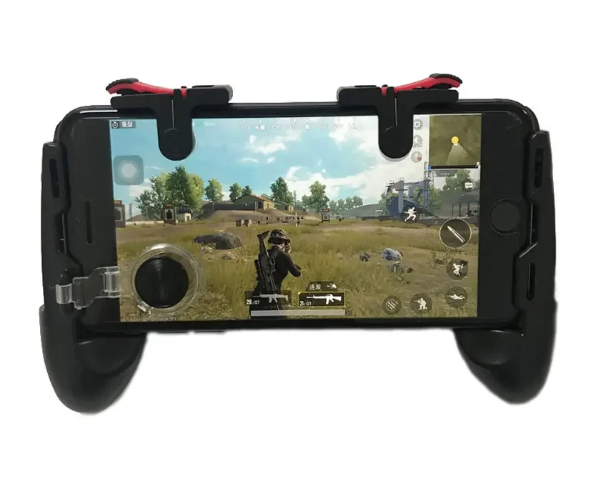 D9 Mobile Game Controller Grip with Joystick and Fire Buttons