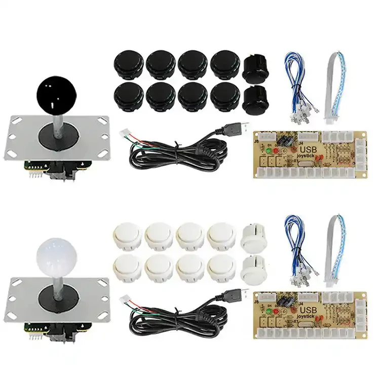USB Arcade Joystick Control Kit with Chip Board and Buttons