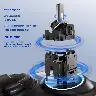 S4 Black Symmetrical Rocker Gamepad with Force Feedback