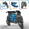 Black 3-in-1 Mobile Phone Gamepad Cooler with Built-In Battery