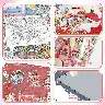 Snow Reflects Christmas 3D Town Scene Journal Sticker