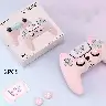 Pink Silicone Cat Paw Controller Cover for PS5 Original Controller