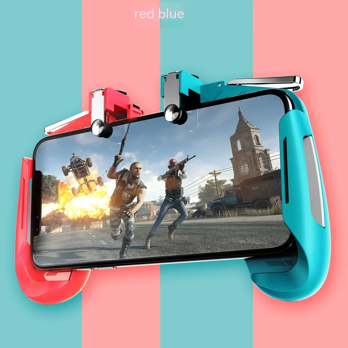 Touch-Screen Mobile Phone Game Controller with Physical Buttons