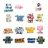 40-Piece Inspirational English Graffiti PVC Sticker Pack