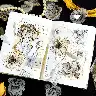 Camellia Flower PET Waterproof Sticker Set – 30 Pieces
