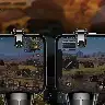 Grenade-Style Mobile Gaming Button Handle, Oil-Absorbing – Black