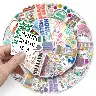 Mental Health English Slogan Sticker Pack – 50 Cute Printed Stickers