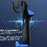 Blue Touchscreen PUBG Game Controller with Vibration