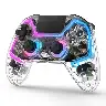 Transparent Bluetooth Wireless Game Controller for PS4, Switch and PC