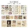 Retro Vintage Decorative Sticker Collection – 166-Piece Set