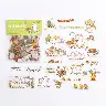 Cute Bear and Rabbit PET Waterproof Diary Stickers