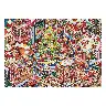 Snow Reflects Christmas 3D Town Scene Journal Sticker