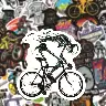 Bicycle Doodle Self-Adhesive Sticker Pack – 50 Pieces