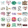Mental Health English Slogan Sticker Pack – 50 Cute Printed Stickers