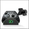Compact Gamepad Organizer Stand With Battery Storage Design
