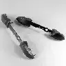 Black RB LB Key Bar Accessory Pair