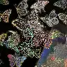 Transparent Butterfly and Magic World Laser Sticker Packs