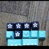 Anime Style Mechanical Keyboard Keycap Green Edition