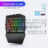 HXSJ K99 Bluetooth Mobile Gaming Keyboard and Wired Mouse Set – Black