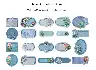Garden Label Retro Floral Writable Sticker Set