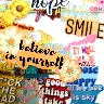 40-Piece Inspirational English Graffiti PVC Sticker Pack