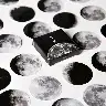 Black Moon Phase and Planet Journal Sticker Set