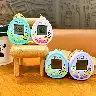 Mini Electronic Pet Console Keychain Ornament
