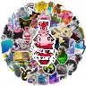 50-Piece PVC Waterproof Graffiti Sticker Set