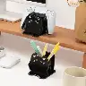 Acrylic Desktop Organizer With Gaming Controller Display Stand