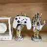 Cyberpunk Mechanical Hand Controller Stand And Desk Organizer