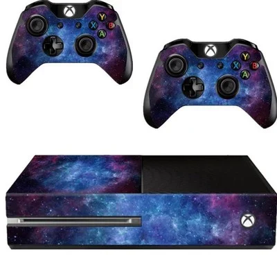 Xbox One Blue Matte Film Skin Sticker – 5-Piece Pack