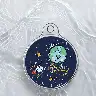 Navy Blue Tracker Keychain Protective Film Soft Shell Sticker