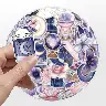 Cute Luggage Magic Graffiti Sticker Set – 50 Printed Pieces