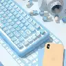 Aqua Cat MDA Profile Keycap Set For Mechanical Keyboard Customization