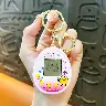 Mini Electronic Pet Console Keychain Ornament