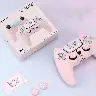 Pink Silicone Cat Paw Controller Cover for PS5 Original Controller