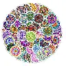Mandala Graffiti Sticker Pack for Phone Cases and Luggage