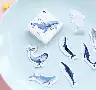 Whale Japanese-Style Decorative Sticker Set