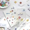 DIY Journal Sticker Sheets – Geometry, Fruits & Vegetables, or Planet Themes
