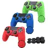 PS4 Silicone Controller Cover with 8 Thumb Grip Caps