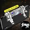K9 Six-Finger Telescopic Mobile Gaming Trigger Grip – Silver