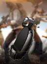 Grenade-Style Mobile Gaming Button Handle, Oil-Absorbing – Black
