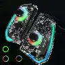 L736 Macro Programming Game Handle Pair with ALPS Joystick and Metal Ring