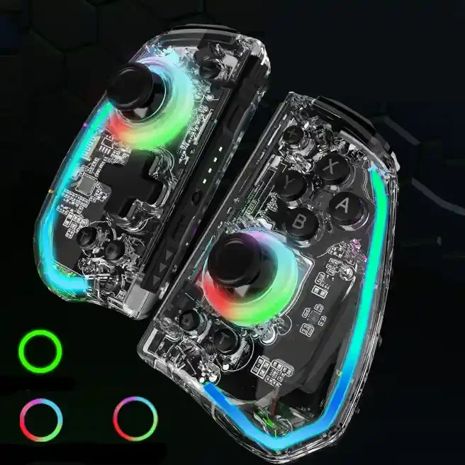 L736 Macro Programming Game Handle Pair with ALPS Joystick and Metal Ring
