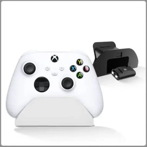 Compact Gamepad Organizer Stand With Battery Storage Design